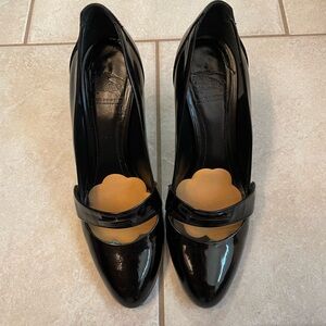 Burberry Black Patent Leather Heels